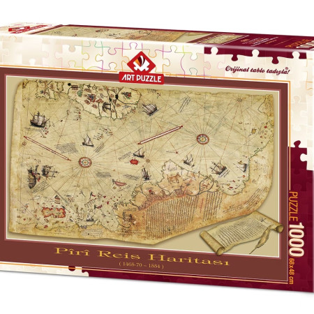 Mappa del viaggio di Pîrî