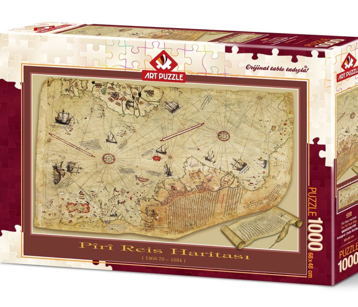 Puzzle - Art puzzle - Mappa del viaggio di Pîrî