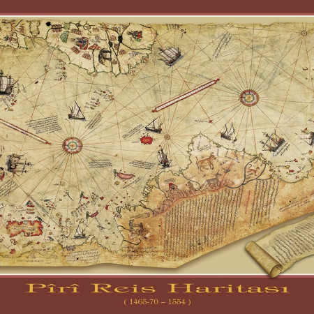 Mappa del viaggio di Pîrî