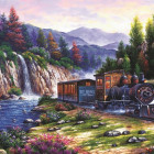 Puzzle - Art puzzle - Viaggiare in treno