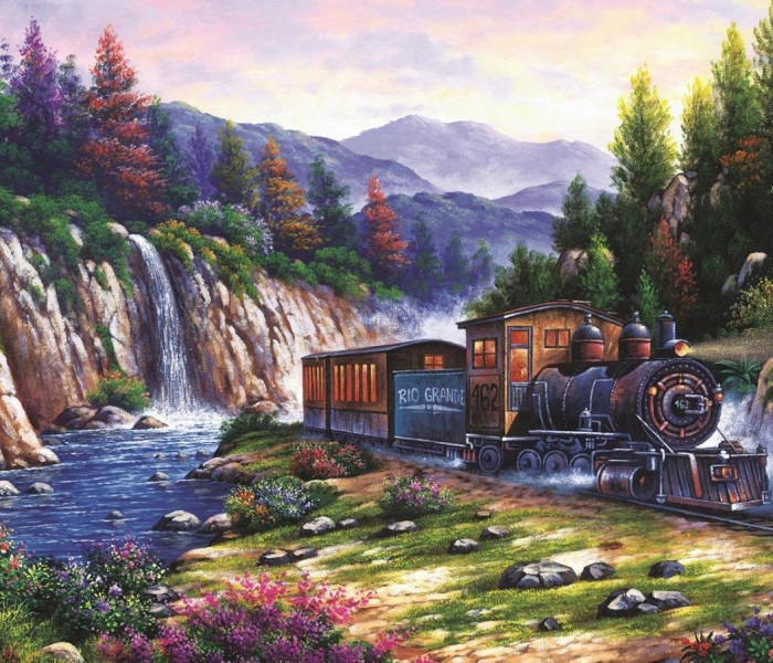 Puzzle - Art puzzle - Viaggiare in treno