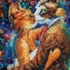 Puzzle - Art puzzle - Danza dei gatti innamorati