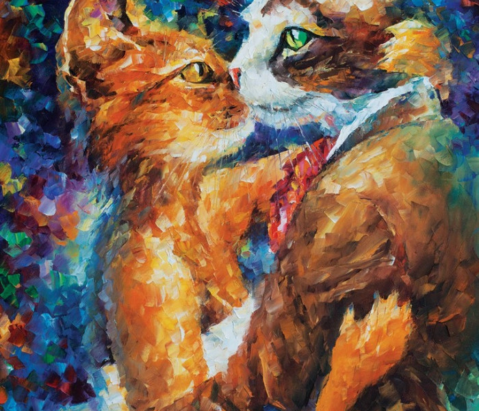 Puzzle - Art puzzle - Danza dei gatti innamorati