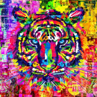 Puzzle - Bluebird - Tigre colorata