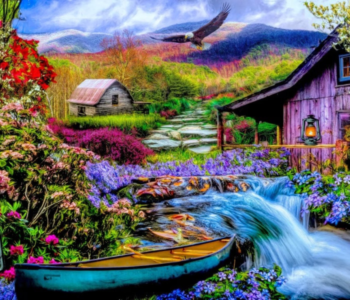 Puzzle - Bluebird - Paradiso montano in terra