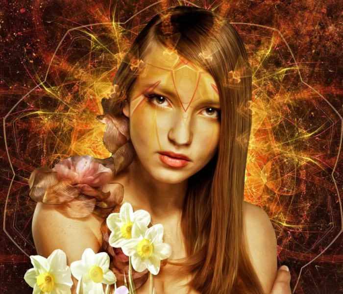 Puzzle - Bluebird - Donna dei fiori