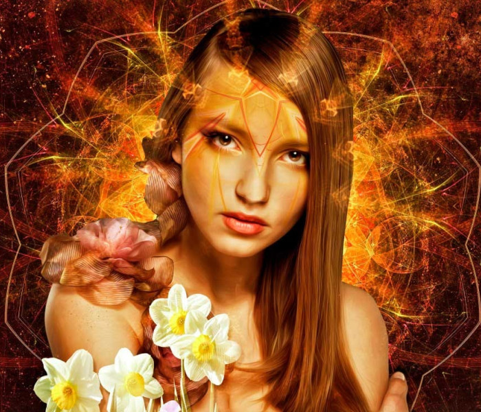 Puzzle - Bluebird - Donna dei fiori