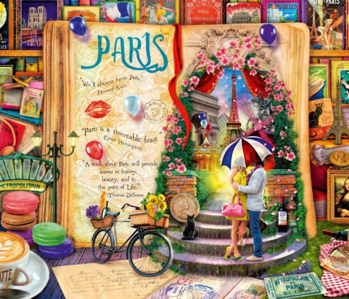 Puzzle - Bluebird - Parigi - La vita è un libro aperto