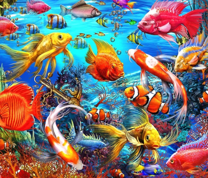 Puzzle - Bluebird - Pesci tropicali