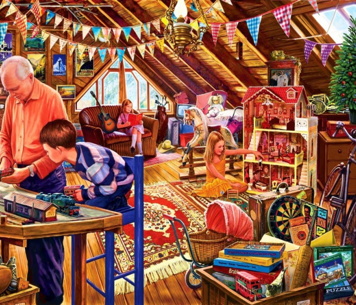 Puzzle - Bluebird - Giocando in soffitta