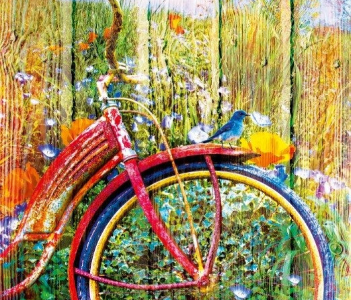 Puzzle - Bluebird - Pettirossi in bicicletta