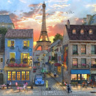 Puzzle - Bluebird - Strade di Parigi