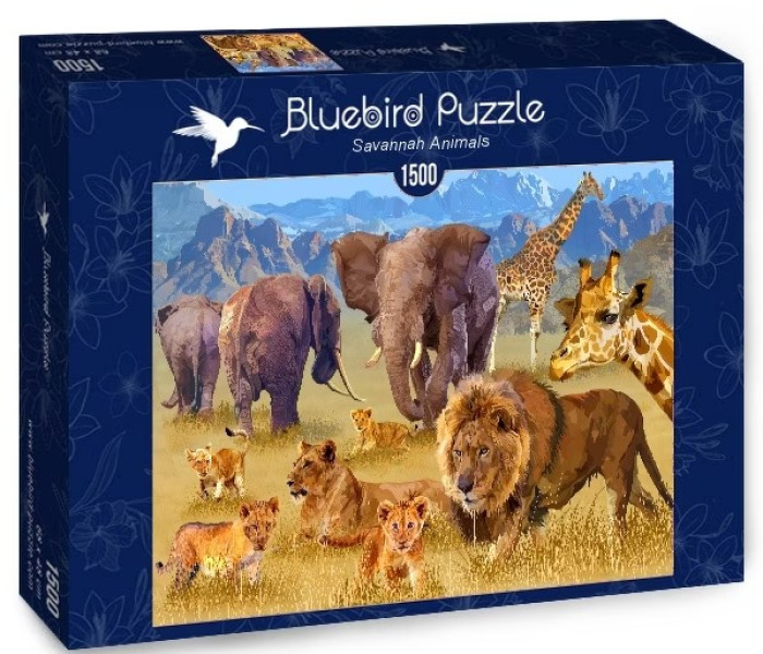 Puzzle - Bluebird - Animali che vivono nella savana