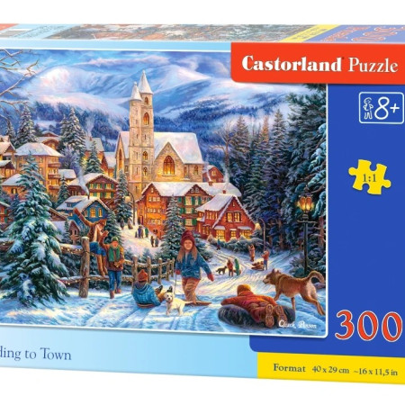 Slittino verso la città