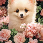 Puzzle - Castorland - Cucciolo di Pomerania a Roses