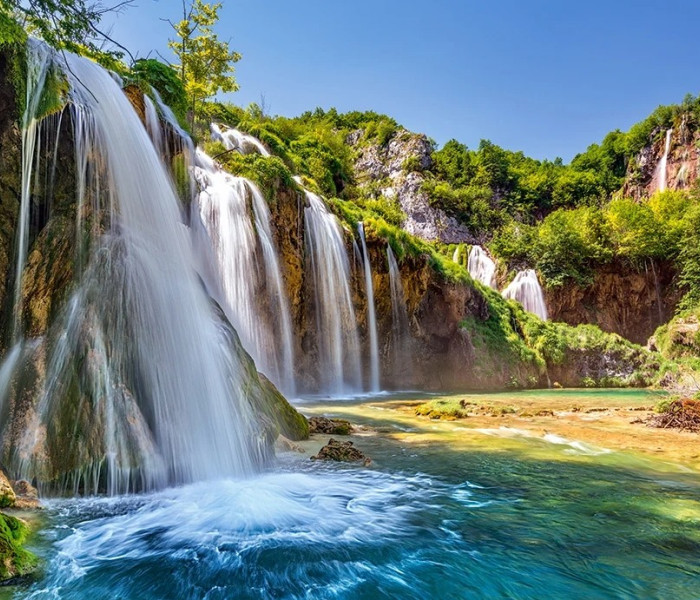 Puzzle - Castorland - Terra dei laghi cadenti