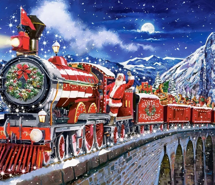 Puzzle - Castorland - Babbo Natale arriva in città