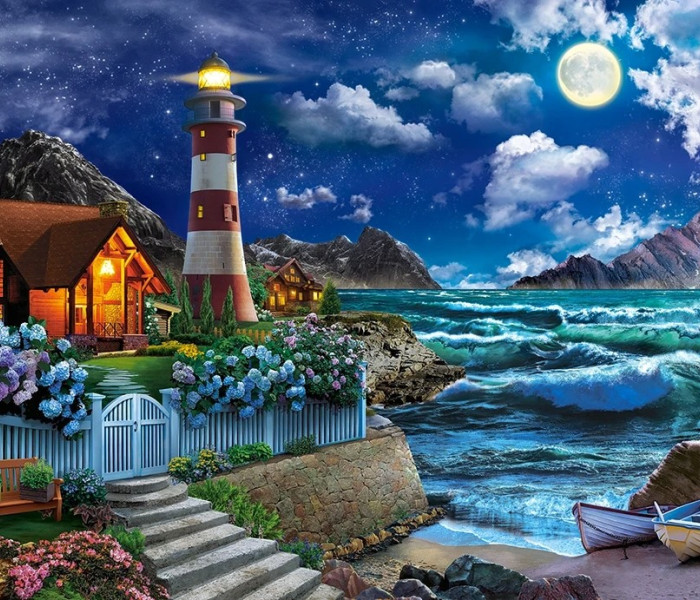 Puzzle - Castorland - Notte dei marinai