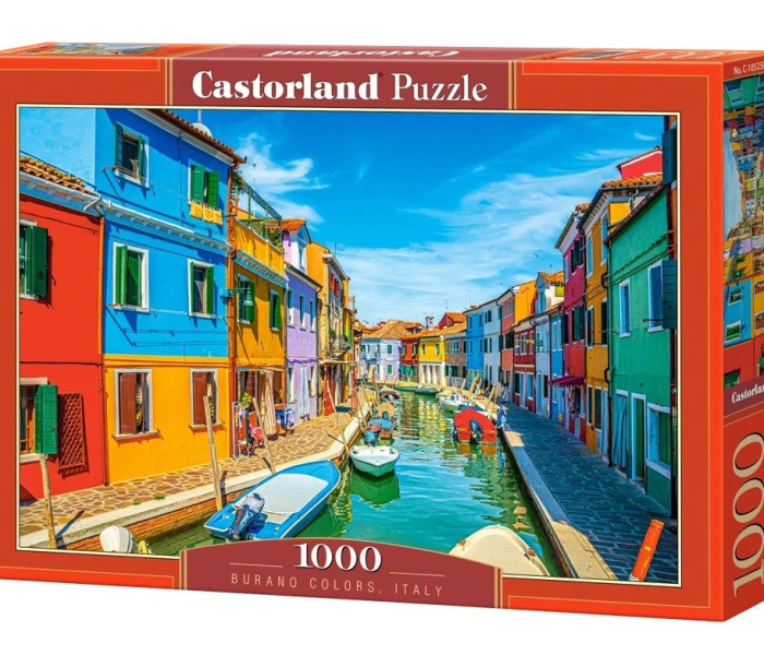 Puzzle - Castorland - Colori di Burano, Italia