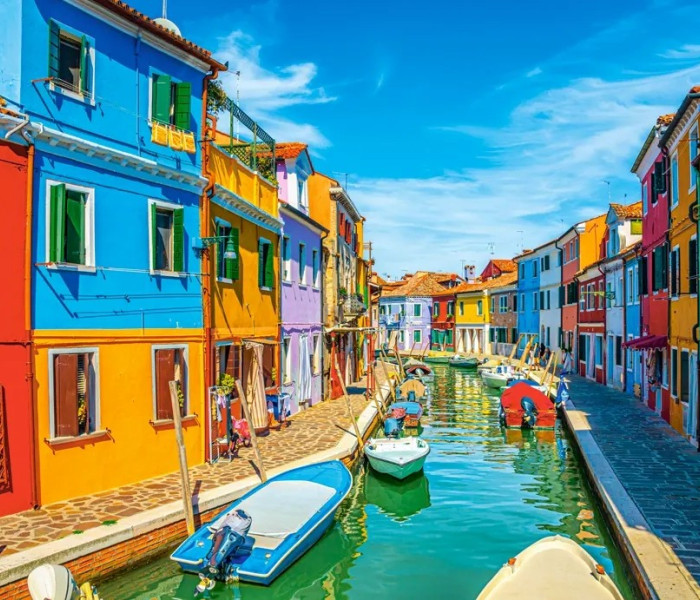 Puzzle - Castorland - Colori di Burano, Italia