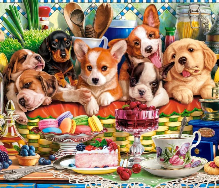 Puzzle - Castorland - Dessert per cuccioli