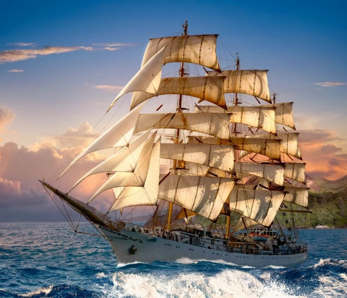 Puzzle - Castorland - Navigando al tramonto