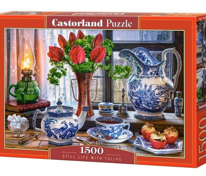 Puzzle - Castorland - Natura morta con tulipani