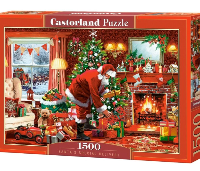 Puzzle - Castorland - Consegna speciale di Babbo Natale