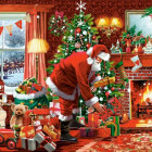 Puzzle - Castorland - Consegna speciale di Babbo Natale