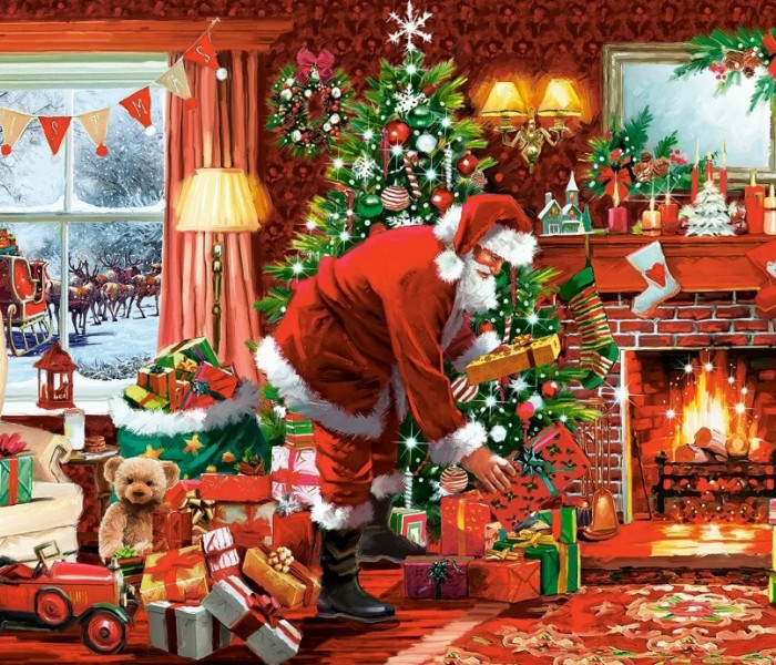Puzzle - Castorland - Consegna speciale di Babbo Natale