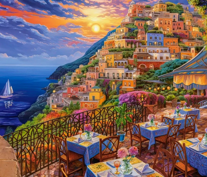 Puzzle - Castorland - Serata romantica a Positano