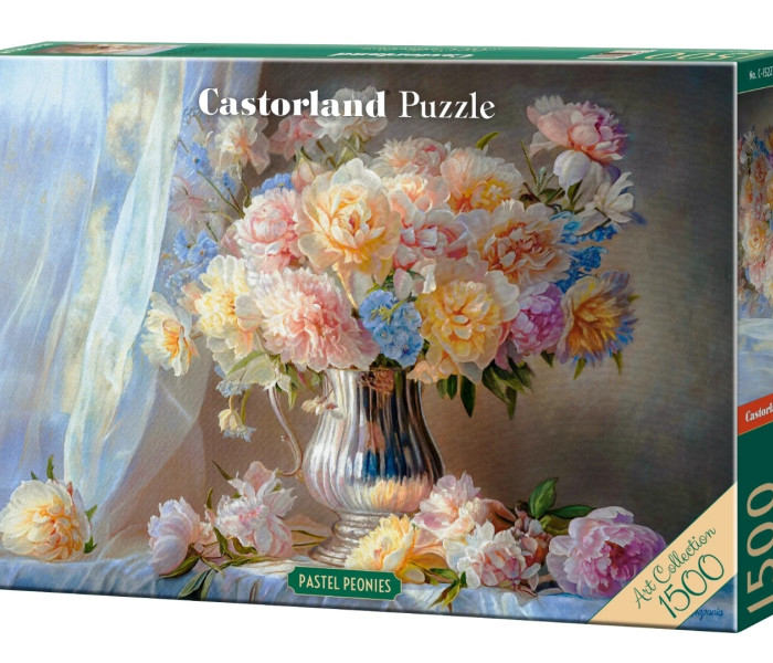 Puzzle - Castorland - Peonie pastello