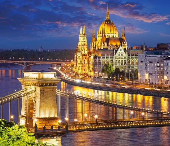 Puzzle - Castorland - Vista di Budapest al tramonto