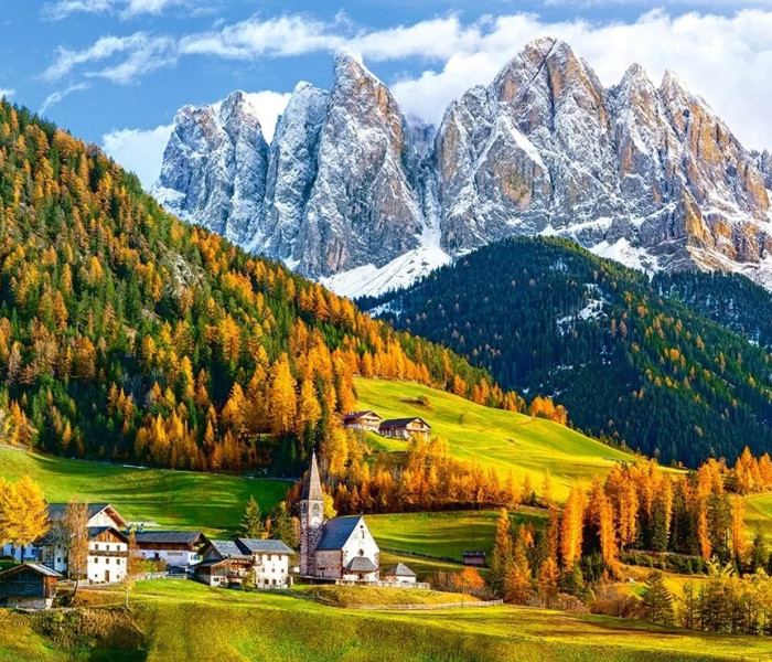 Puzzle - Castorland - Chiesa di Santa Maddalena, Dolomiti