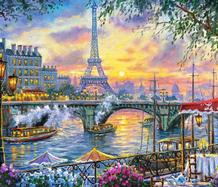 Puzzle - Castorland - L ora del tè a Parigi