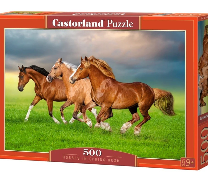Puzzle - Castorland - Cavalli in corsa primaverile