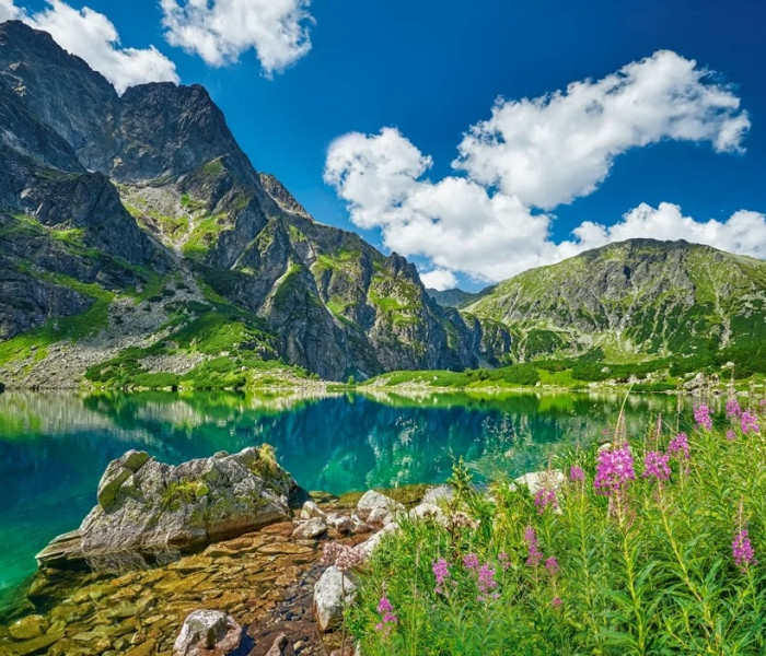 Puzzle - Castorland - Czarny Staw pod Rysami, Tatra, Polonia