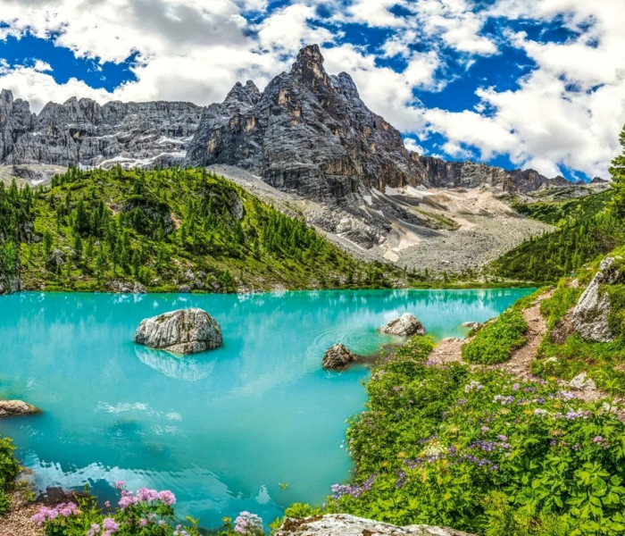 Puzzle - Castorland - Lago Sorapis, Alpi, Italia