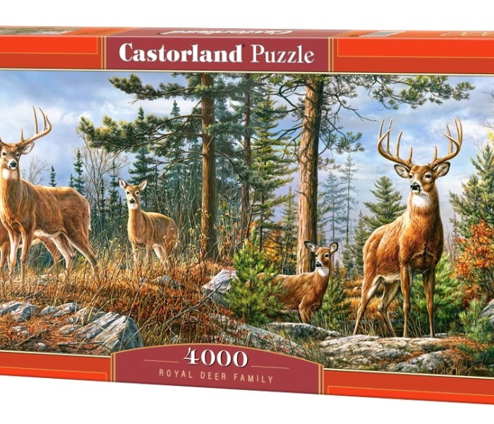 Puzzle - Castorland - Famiglia dei cervi reali