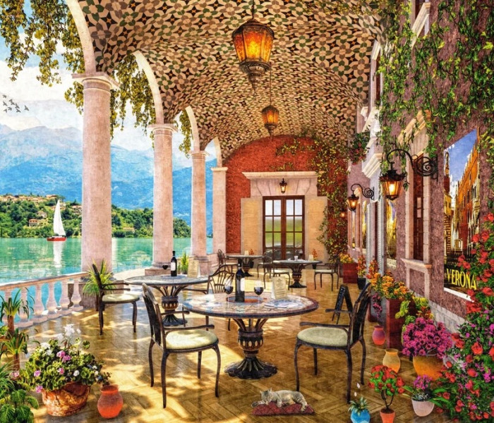 Puzzle - Castorland - Terrazza sul lago