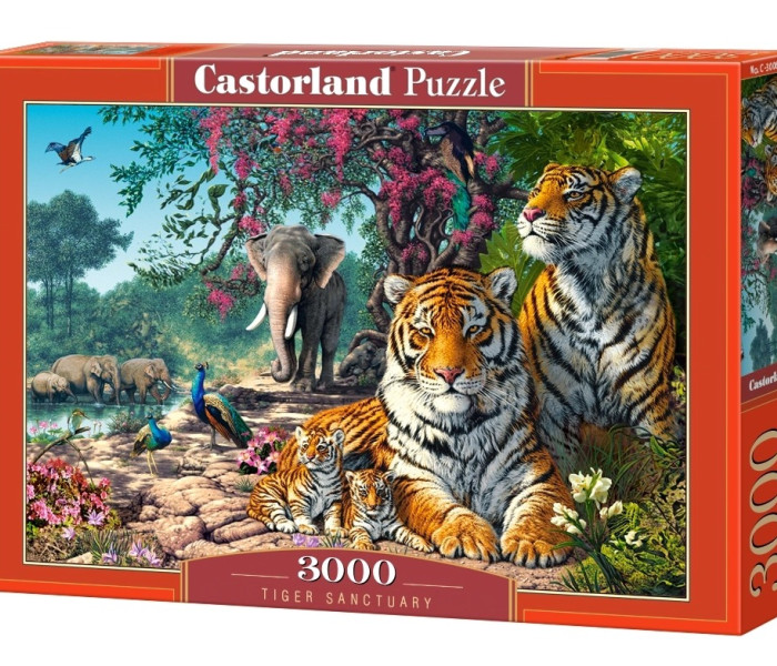 Puzzle - Castorland - Riserva delle tigri