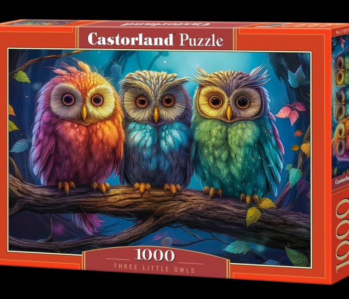 Puzzle - Castorland - Tre piccoli gufi