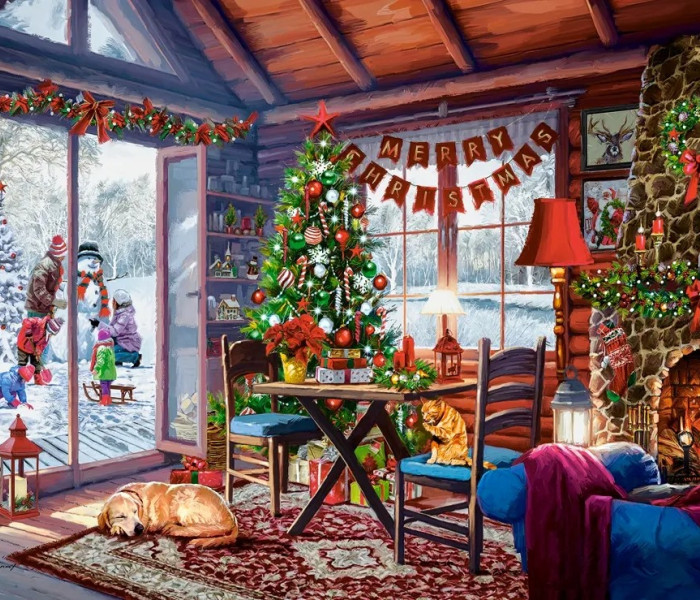 Puzzle - Castorland - Cottage di Natale