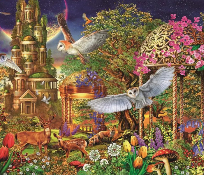 Puzzle - Clementoni - Giardino della Fantasia nella Foresta