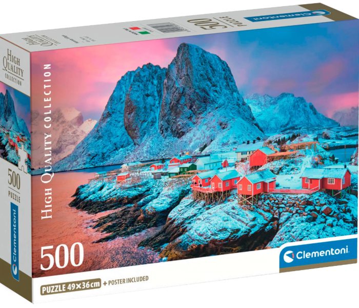 Puzzle - Clementoni - Villaggio di Hamnøy, Norvegia