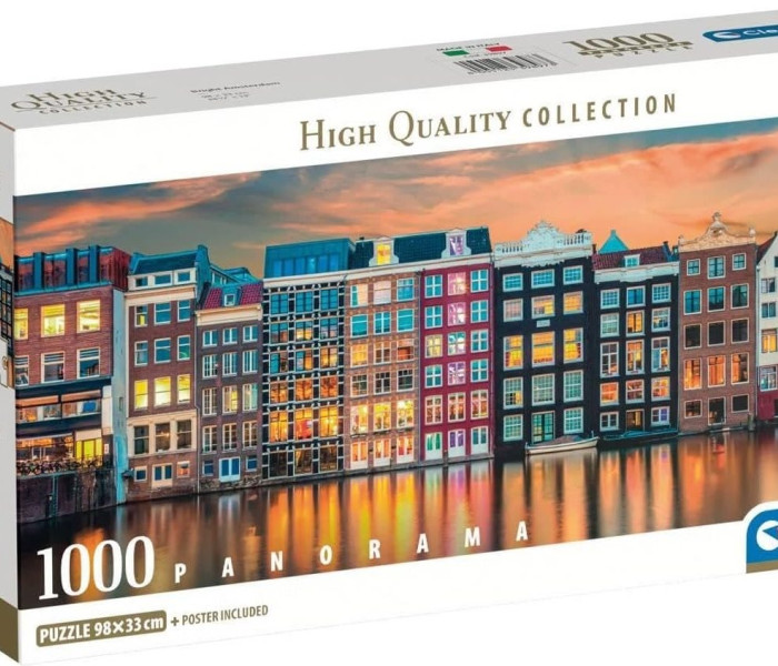 Puzzle - Clementoni - Amsterdam vibrante - Puzzle Panoramico
