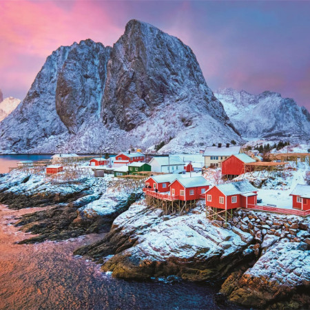 Villaggio di Hamnøy, Norvegia