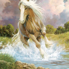 Puzzle - Cobble Hill - Cavallo che corre attraverso il fiume