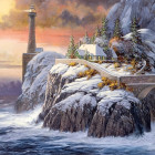 Puzzle - Cobble Hill - Faro in inverno