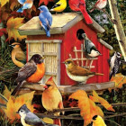 Puzzle - Cobble Hill - Casetta per gli uccelli in autunno